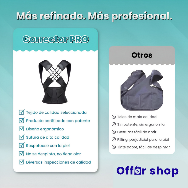 Dile adiós al dolor de espalda - Últimas 9 unidades - Pago contraentrega disponible. Corrector De Postura Pro® UNISEX