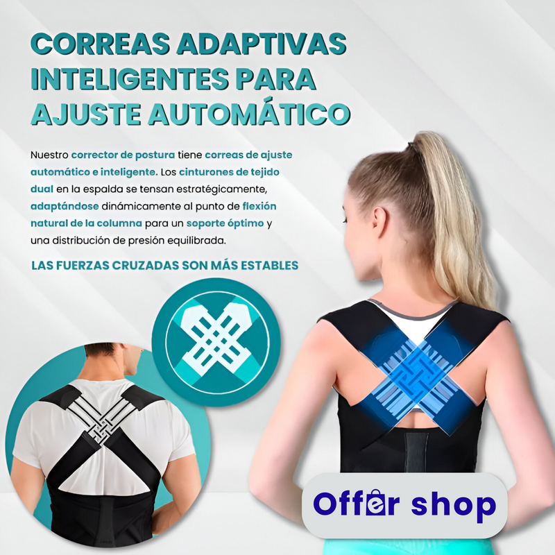 Dile adiós al dolor de espalda - Últimas 9 unidades - Pago contraentrega disponible. Corrector De Postura Pro® UNISEX