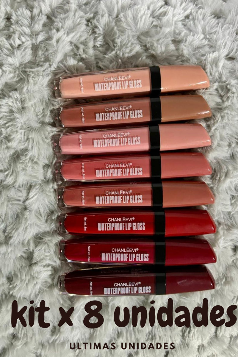 KIT LABIAL LIQUIDO TONOS INTENSOS Y SUAVES👄RESISTENTE AL AGUA +OBSEQUIO